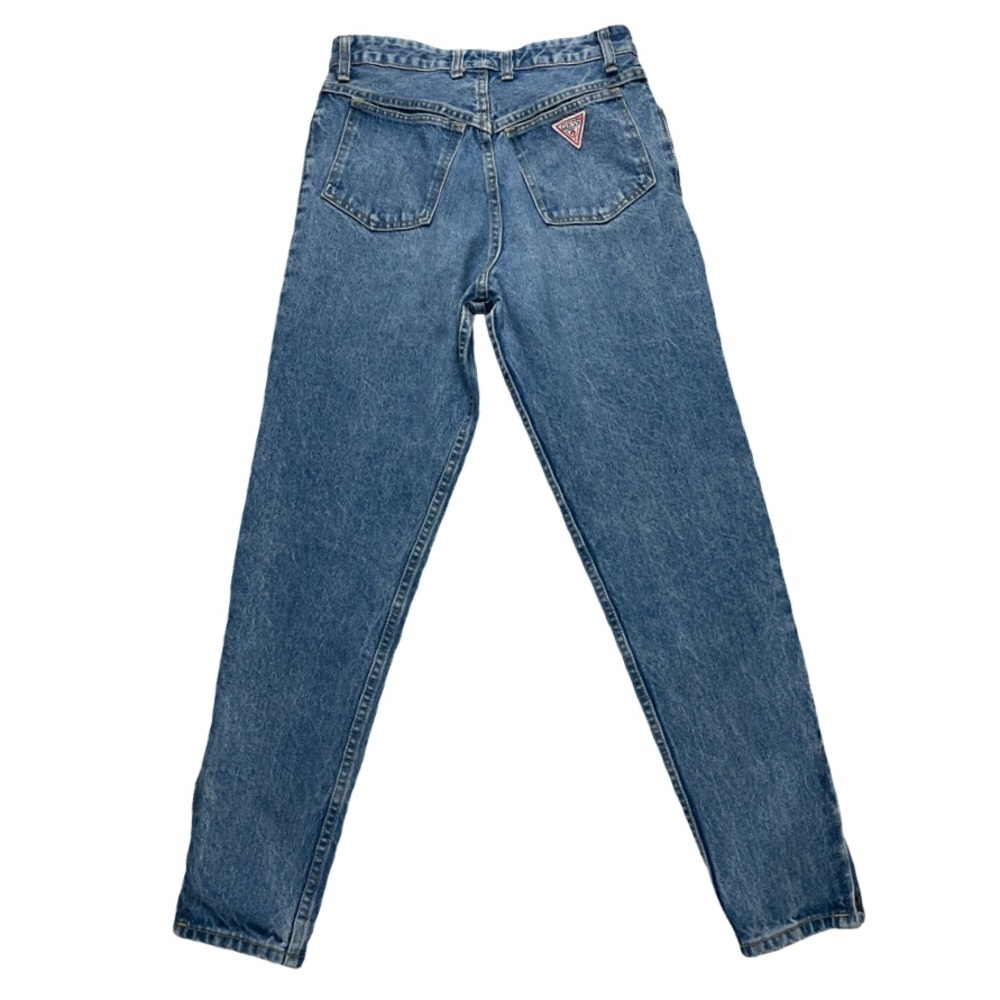 Vintage GUESS Georges Marciano High Waist Jeans w/ Ankle Zippers Sz 30 USA Made - Picture 3 of 16